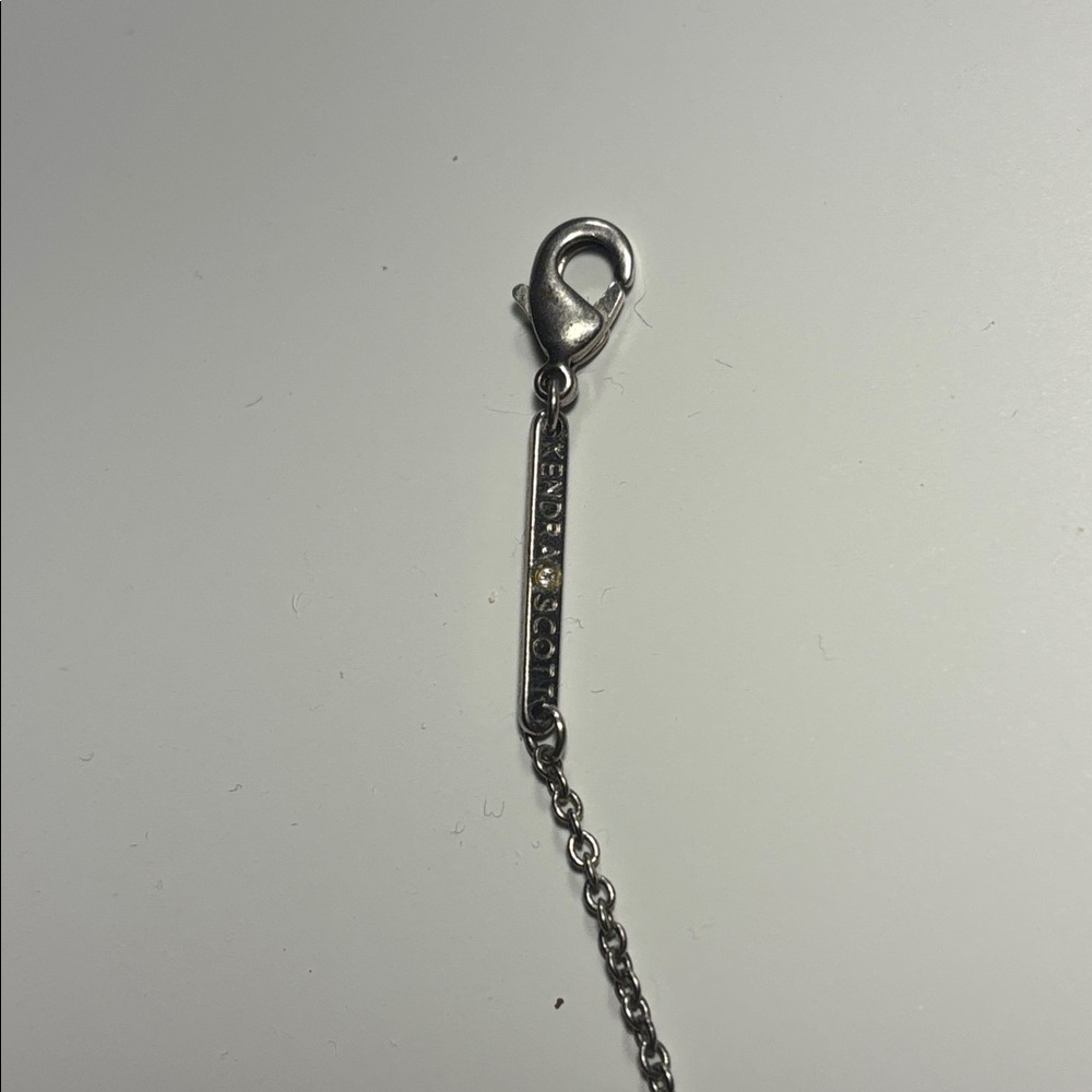 never worn before kendra scott silver iridescent necklace! - Picture 4 of 5